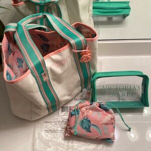 Victoria secret tote and travel set